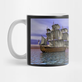 English Vessel, Digital Art Mug